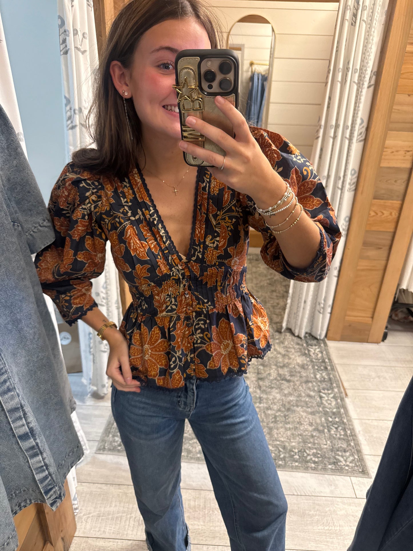 Eden Floral Peplum Blouse
