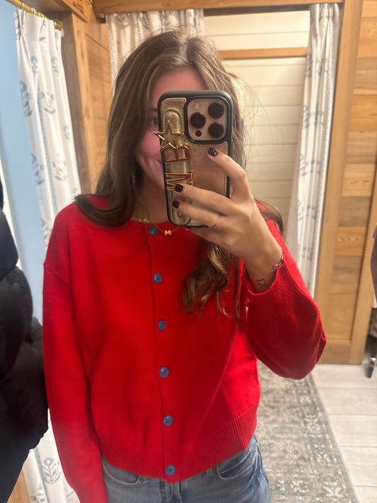 Ol Red Cardigan