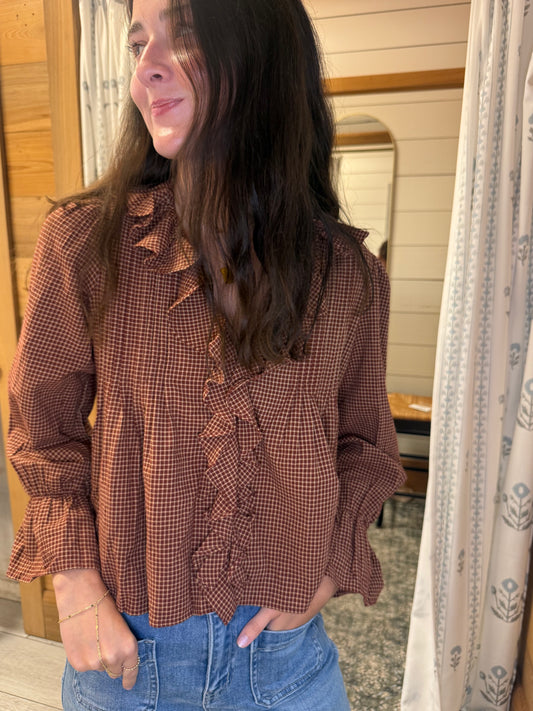 Ginna Gingham Top