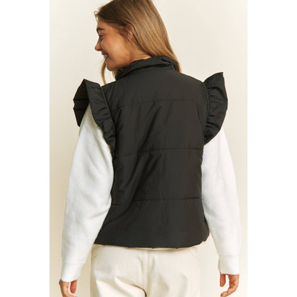 Puff Zip Up Vest Jacket