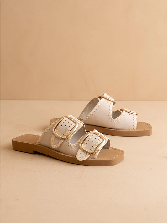 The Gabby Double Buckle Sandal
