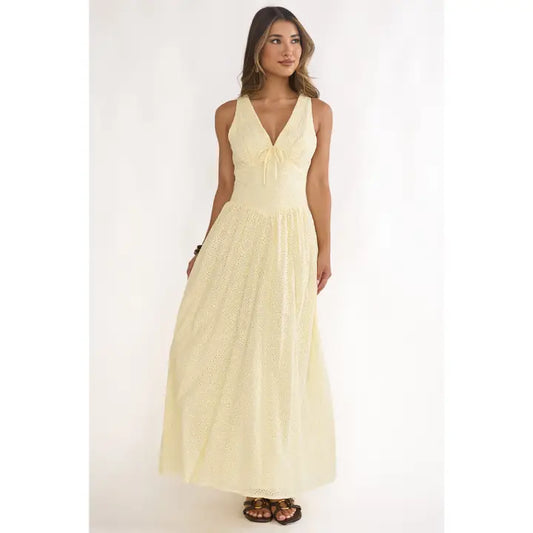 Lemon Eyelid Dress