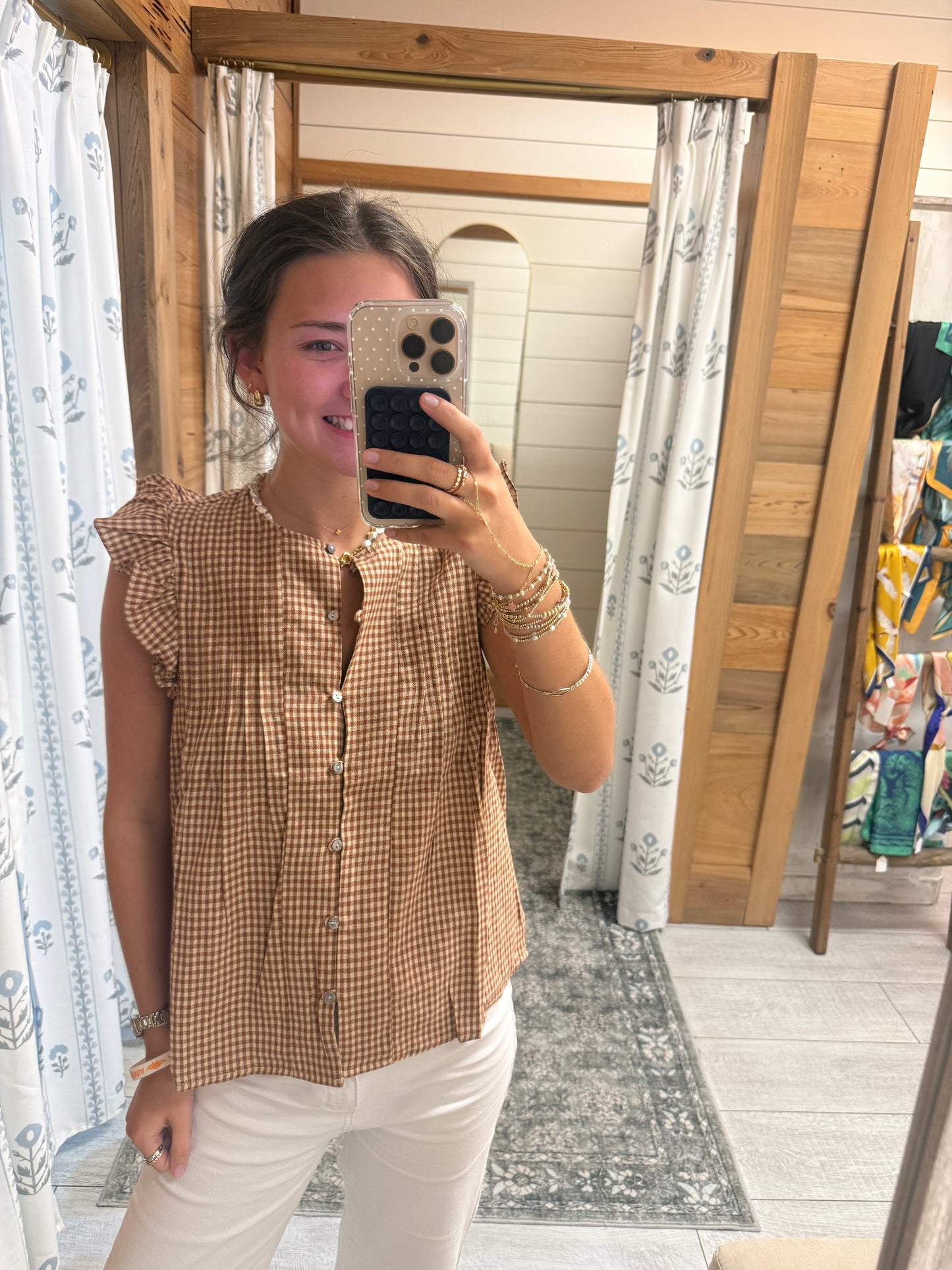 Gingham Love Top