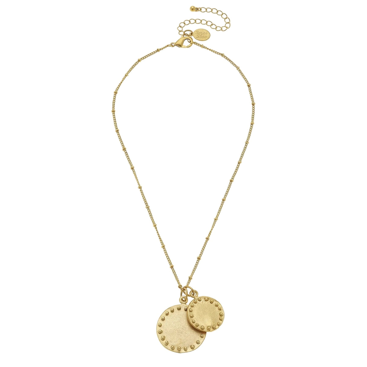 Dotted Round Chain Necklace