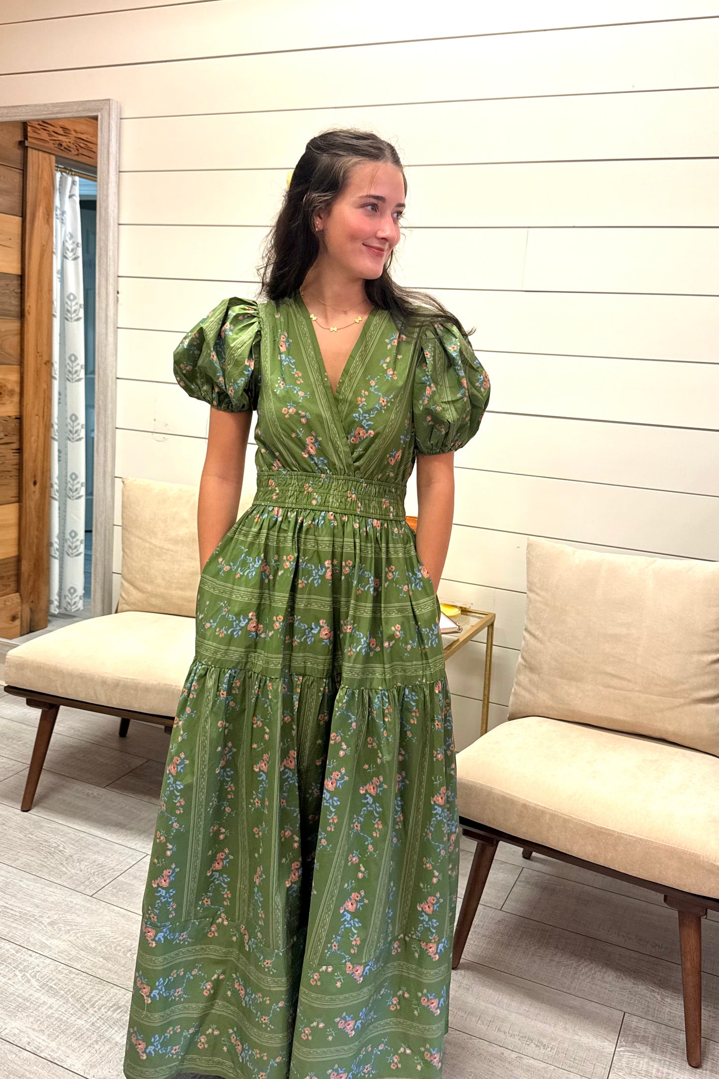 Floral Tiered Maxi Dress