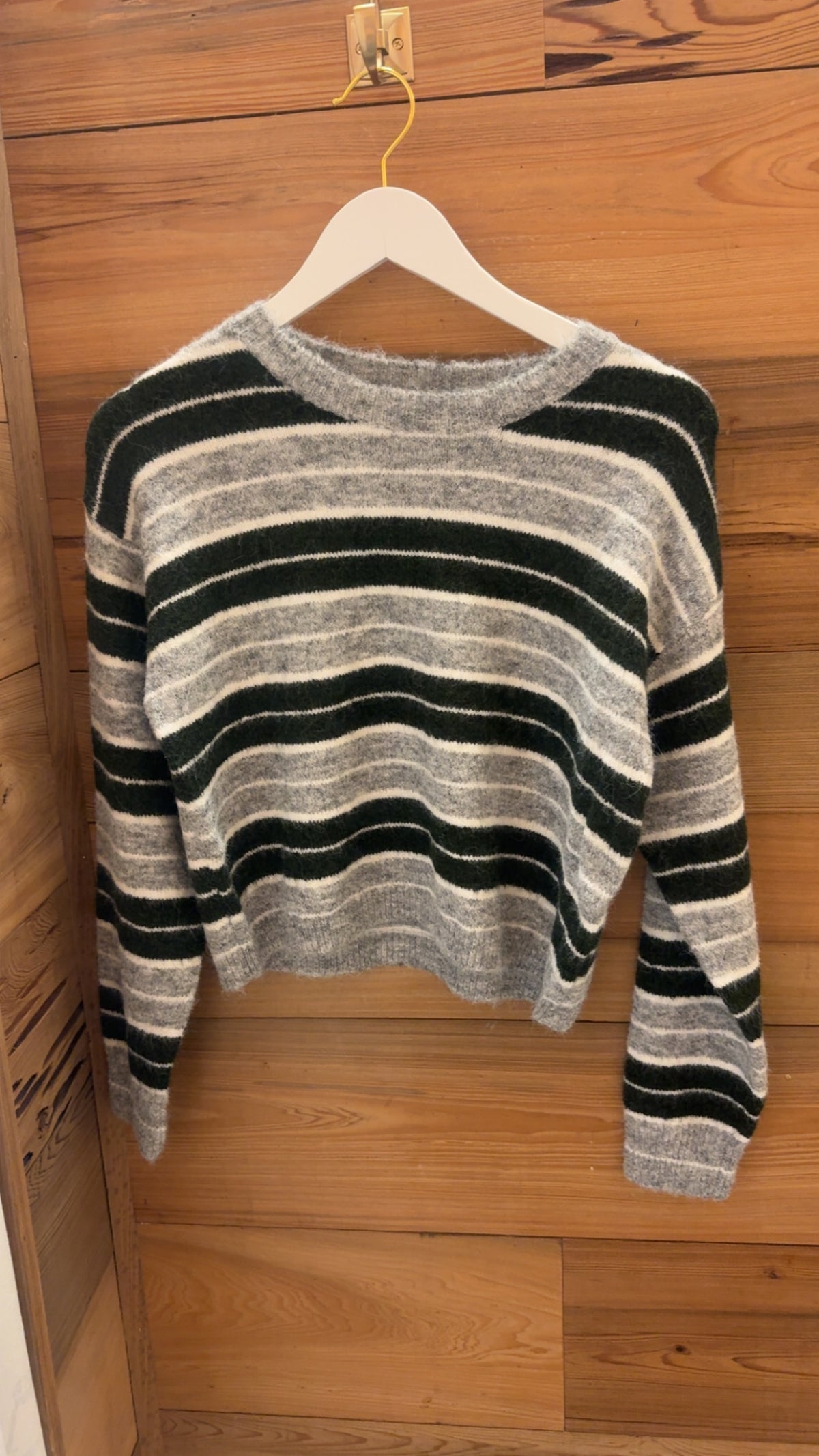 Green Stripe Sweater