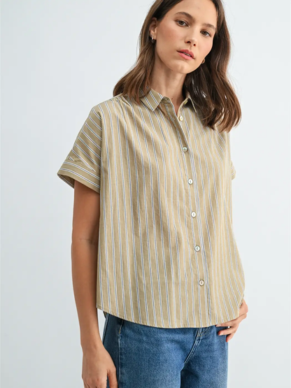 Stripe Dolman Shirt