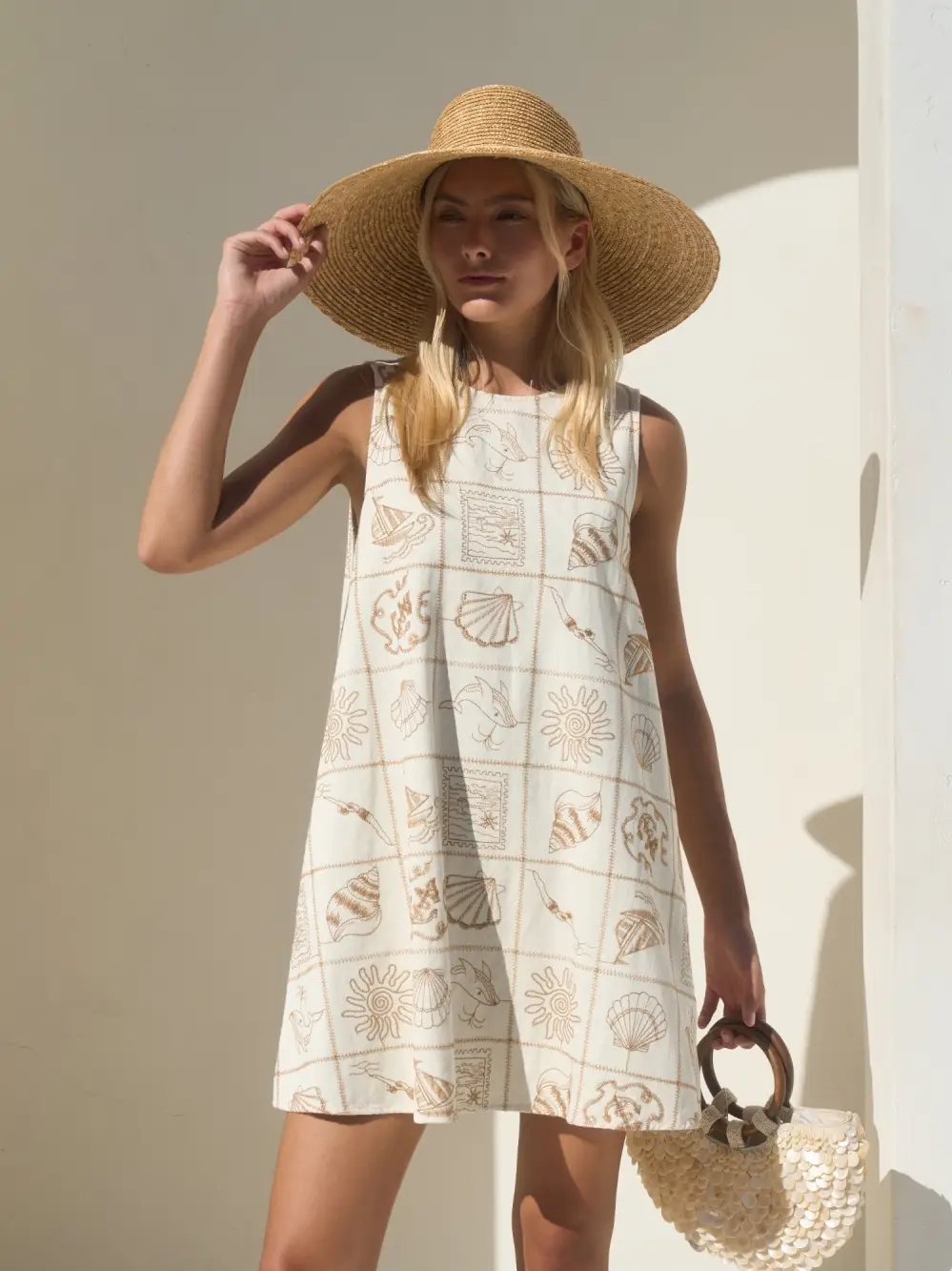 Sleeveless Mini Coastal Dress