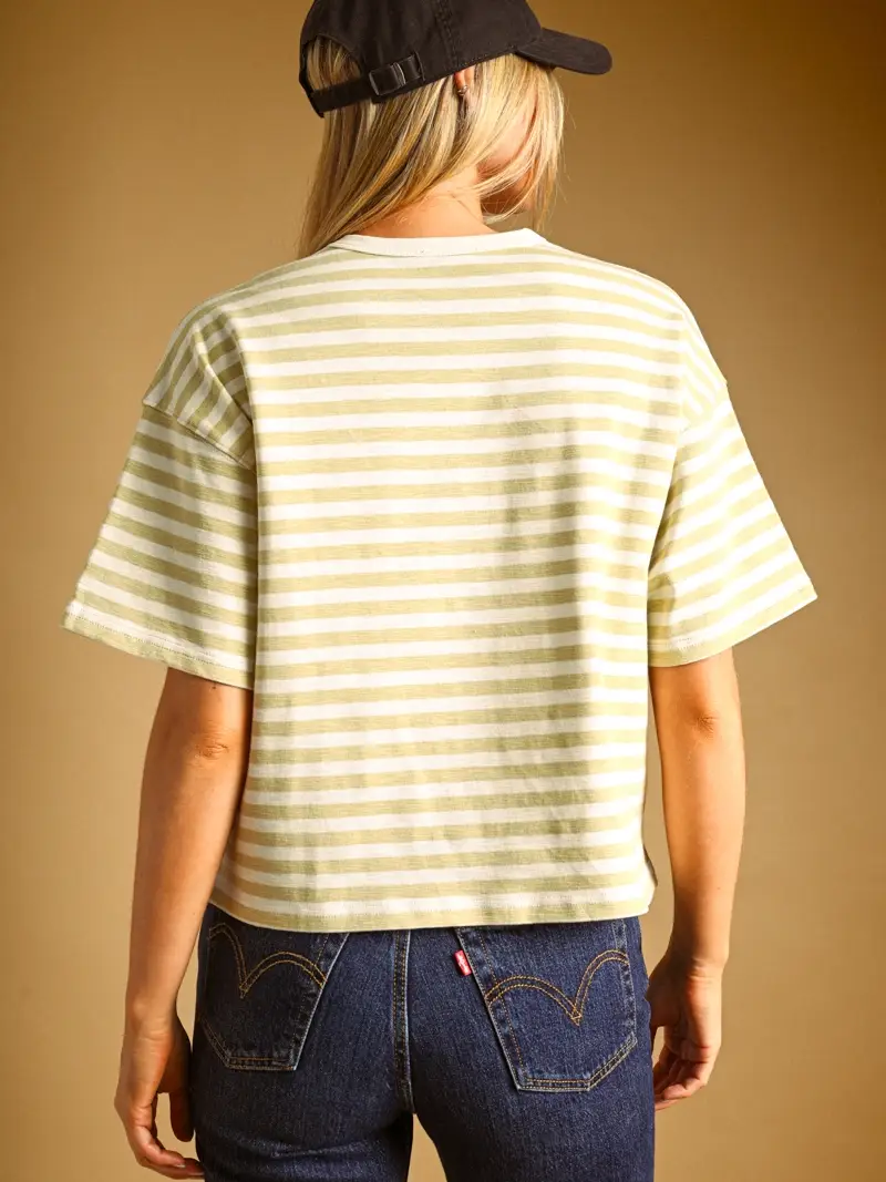 Bold Lemon Stripe Top