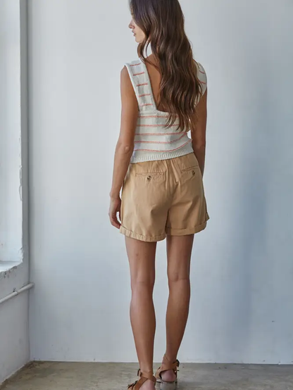 Sweater Tank with Open Back