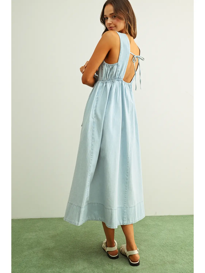 U-Neck Sleeveless Dress