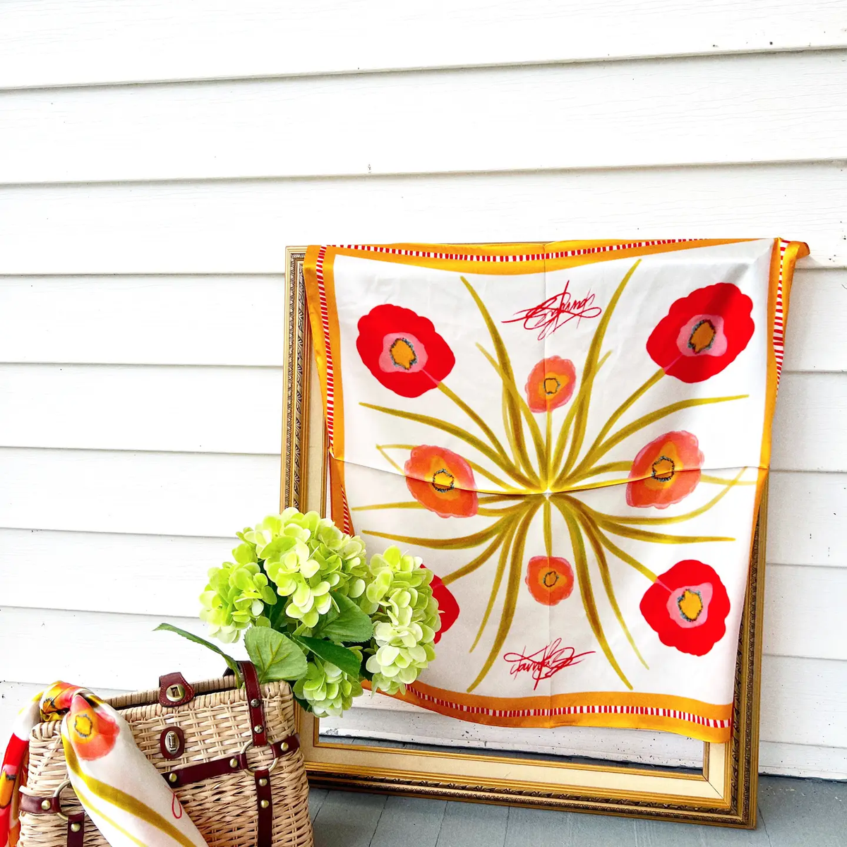 Poppy Canvas Scarf