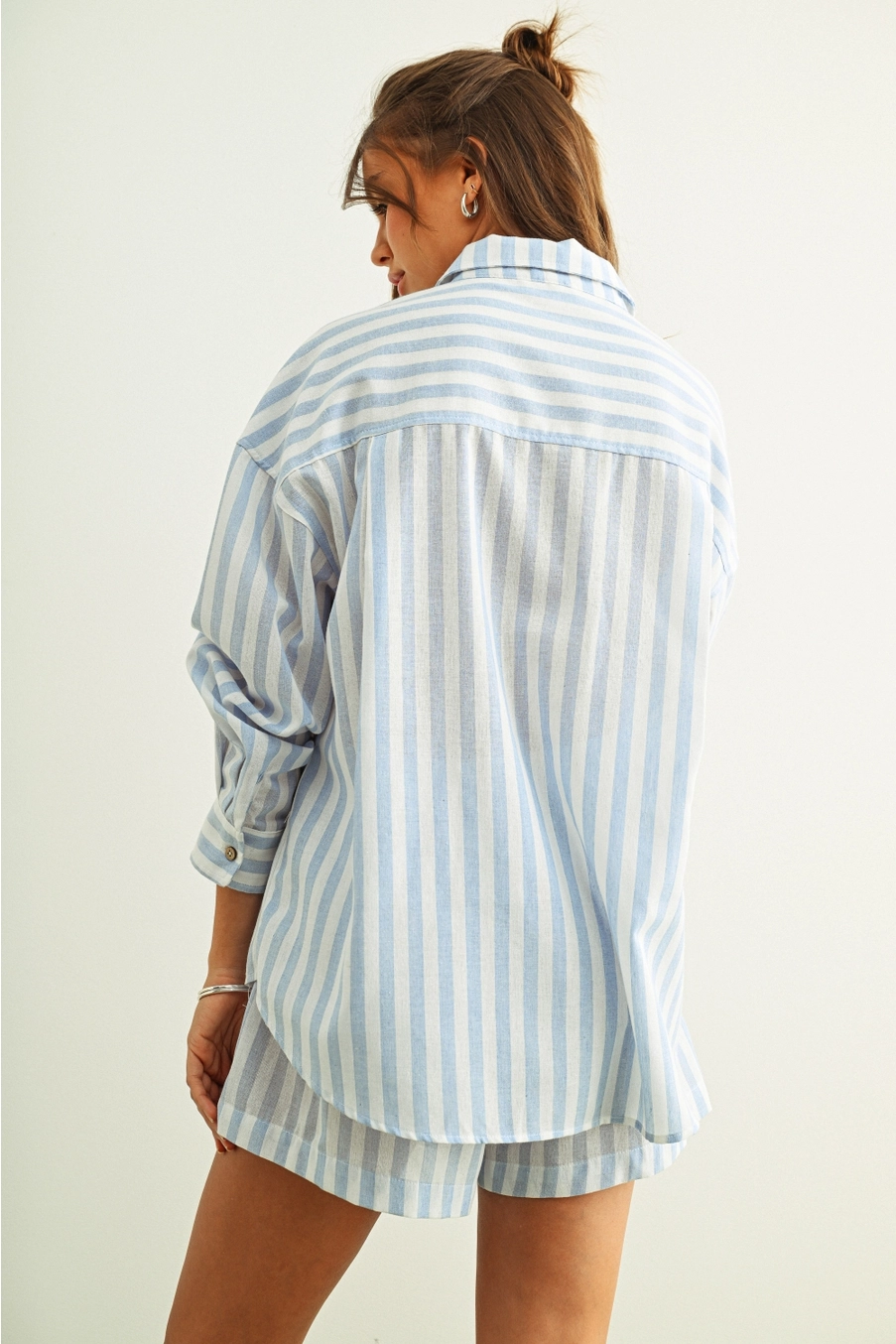 Striped Button Down Linen Shirts