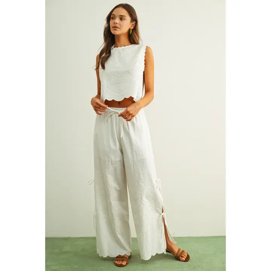 Embrodiery Sleeveless Top