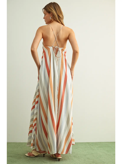 Multi Color Stripe Dress