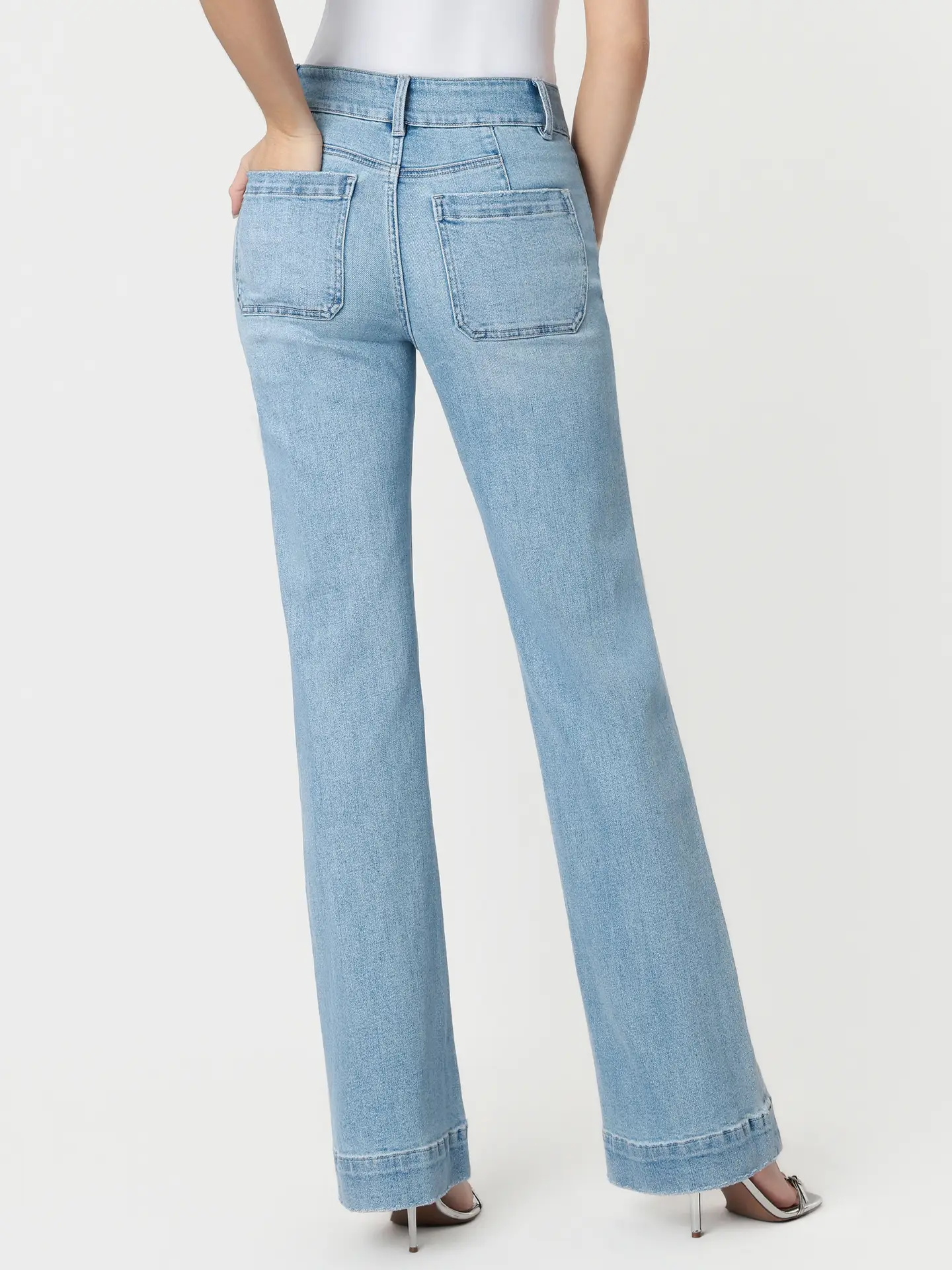 90's Vintage Super High Rise Flare Jeans