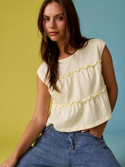 Striped Sleeveless Top