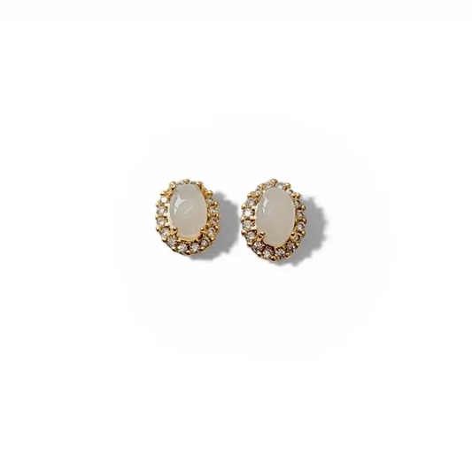 Opalite Studs Gold Filled