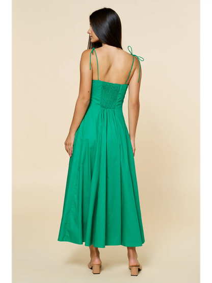 Shoulder Tie Straps Maxi Dress