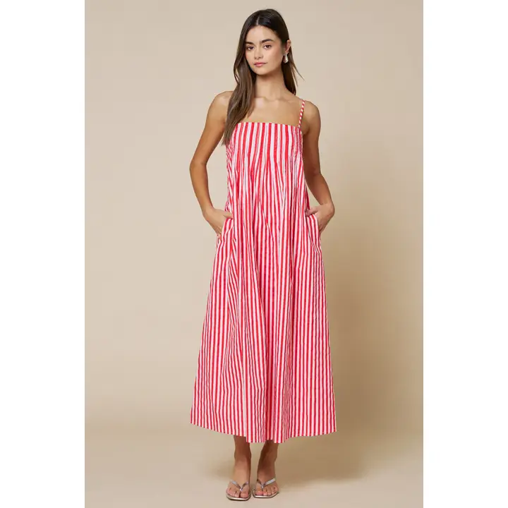 Love stripe maxi dress
