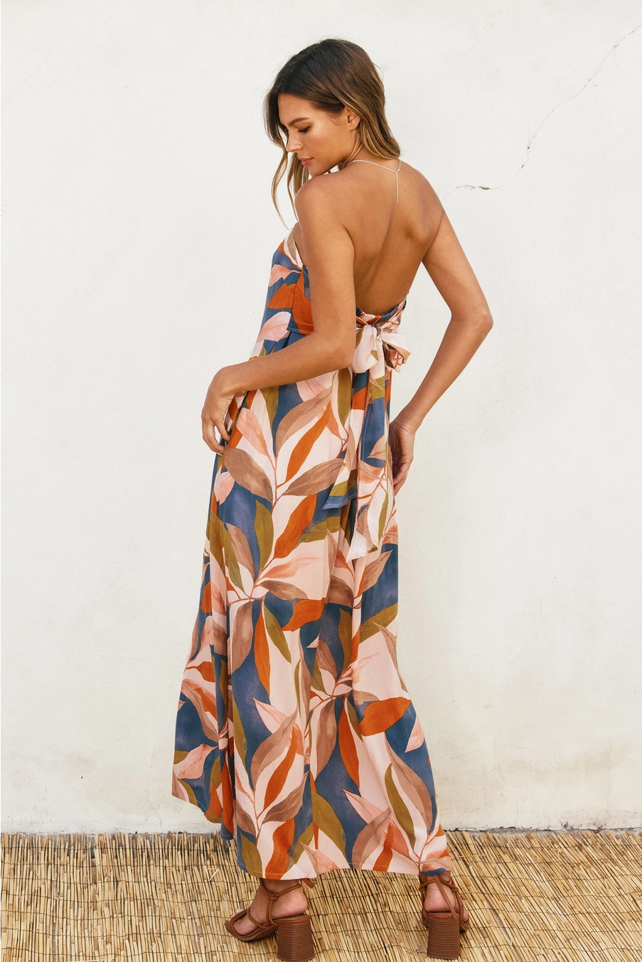 Strapless Tie Back Maxi