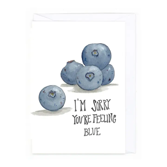 "Feeling Blue" card