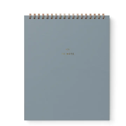 Steel Blue Lined Notebook
