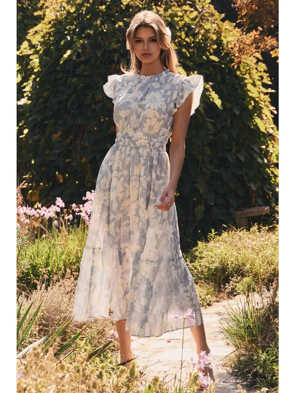 Printed Midi Dress