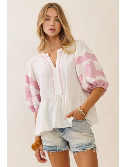 Solid Airflow Peplum Blouse