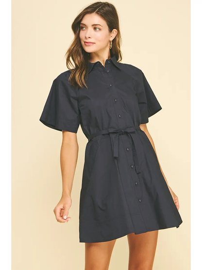 Button Down Waistline Mini