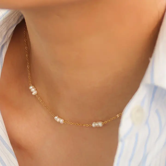 Non-Tarnish Pearl Chokers