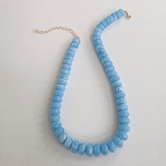 Blue Bead Necklace