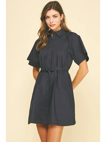 Button Down Waistline Mini