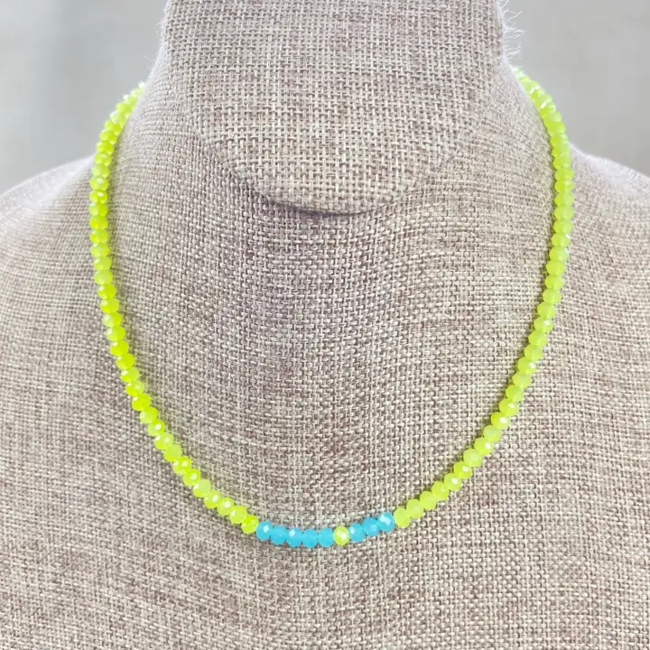 Limeade Beaded Necklace