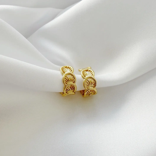 Sea Shell Hoops