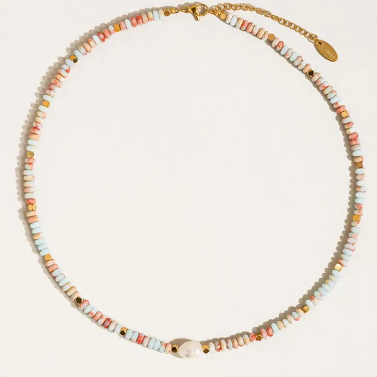Non-Tarnish Boho Pearl Necklace
