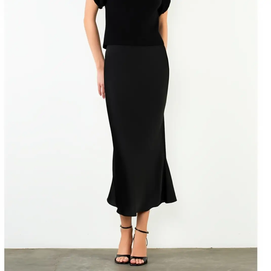 Black Silk Skirt