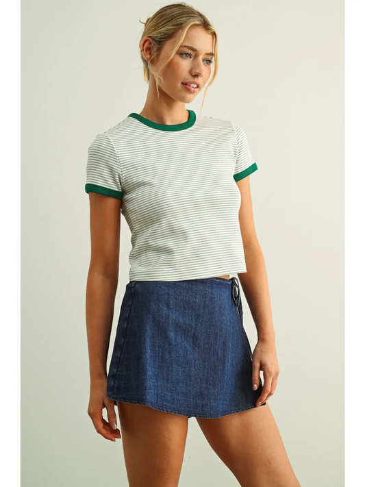 Striped Ringer Top