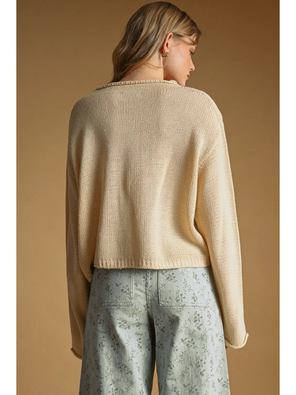 Sand Easy Knitted Cardigan