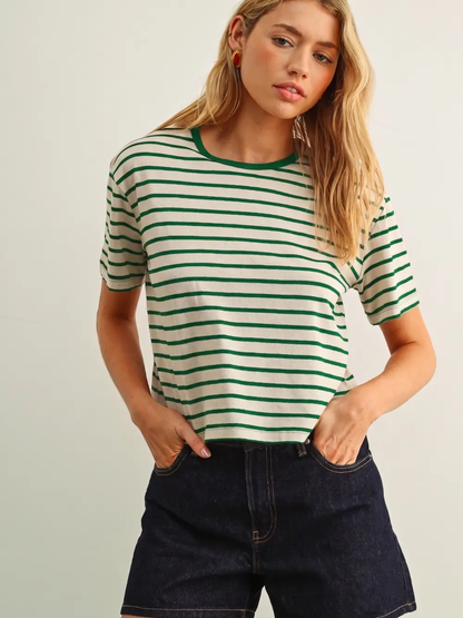 Stripe Green Tee