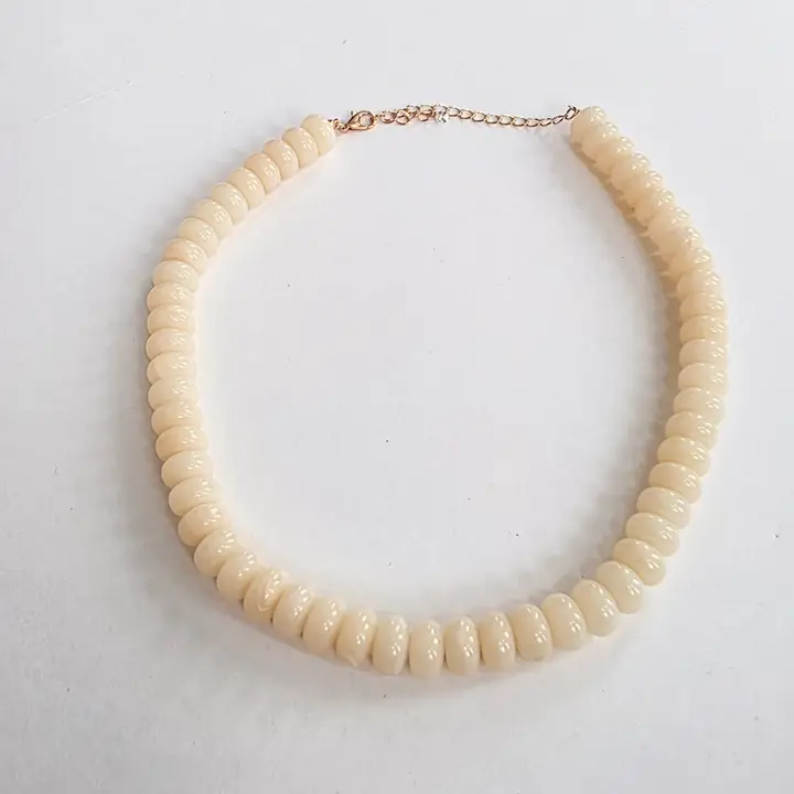 Cream Beaded Necklace