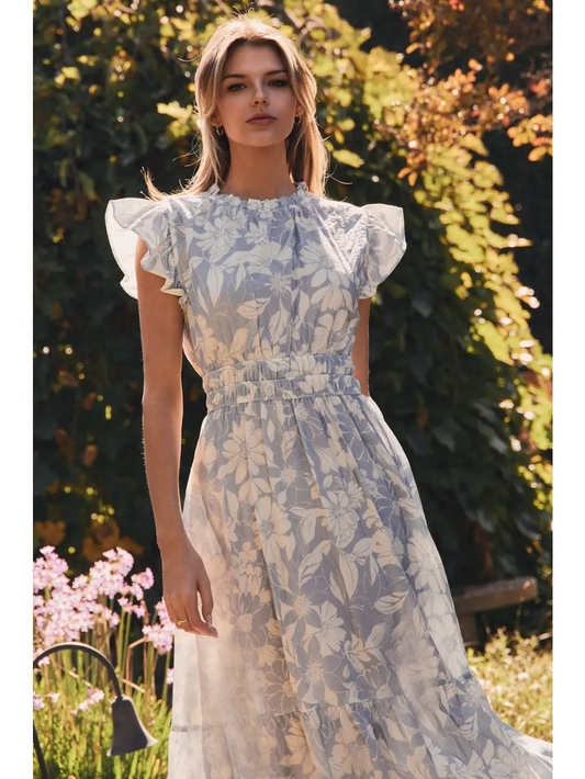 Printed Midi Dress