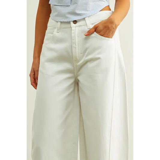 White Cotton Pants
