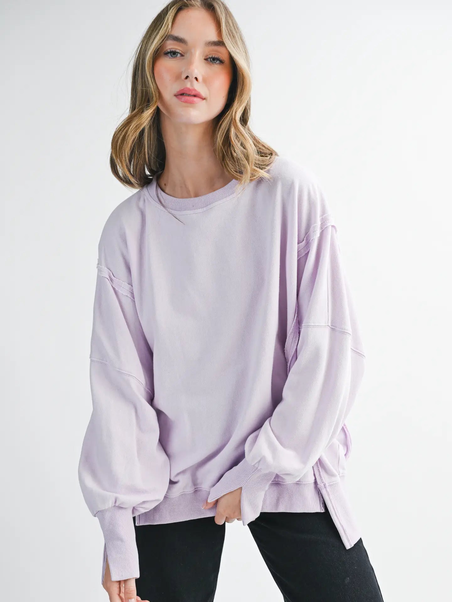 Oversized Lilac Pullover