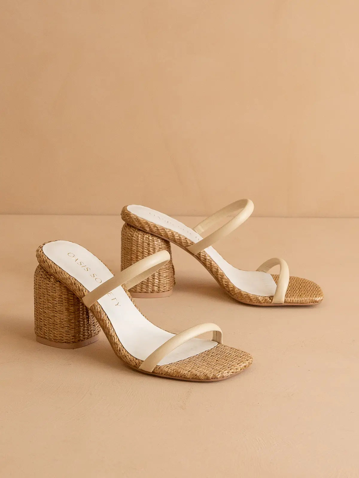 The Margaret Butter Rattan Heel
