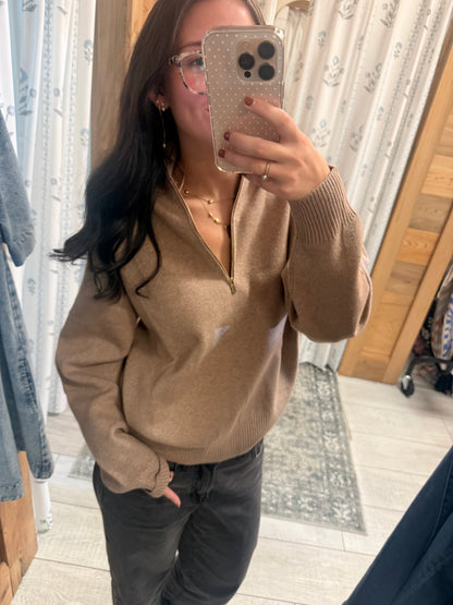 Mocha Quaterzip