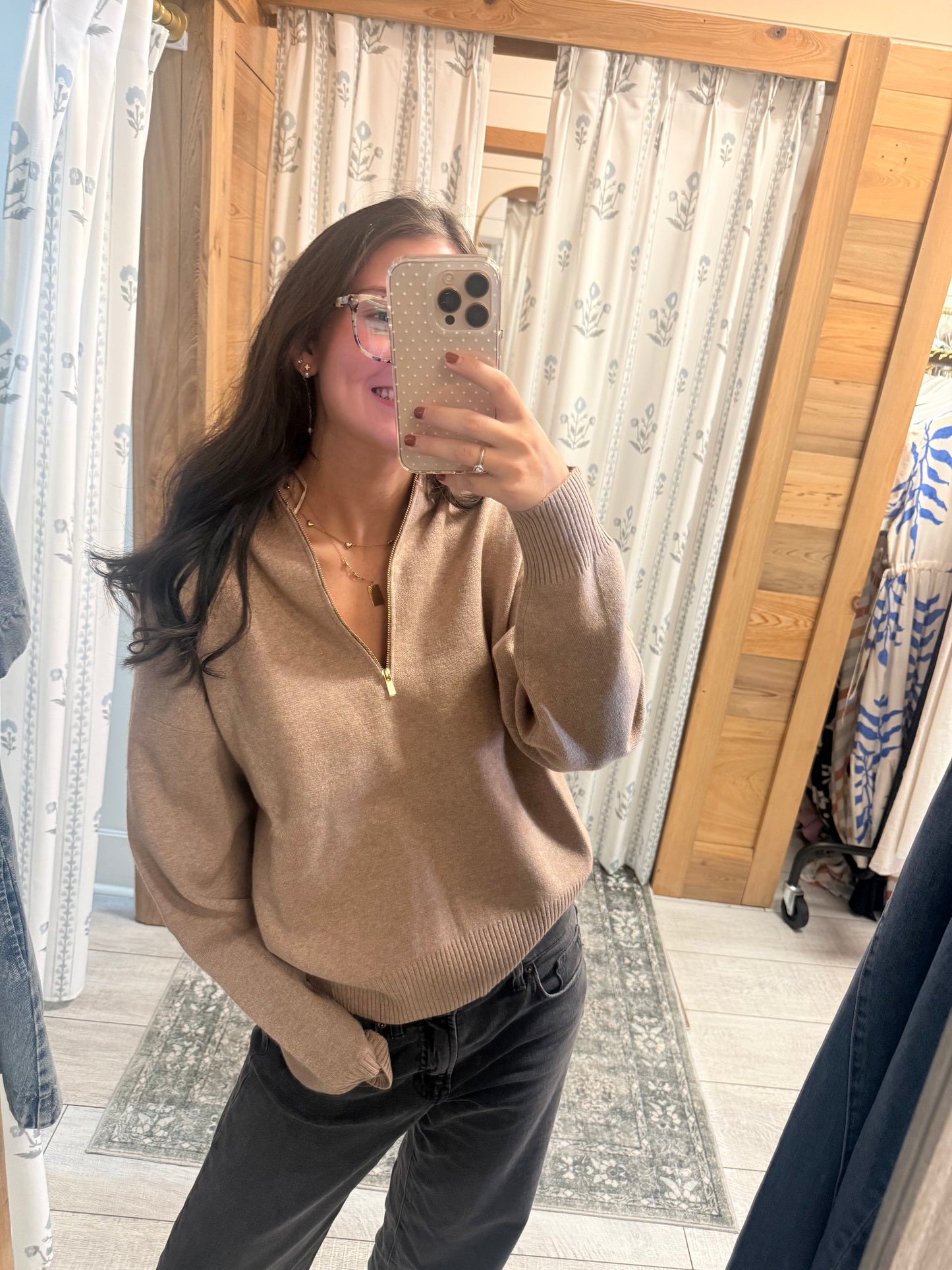 Mocha Quaterzip