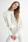 Cream Scalloped Sweater