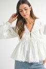 Lace Trim Blouse
