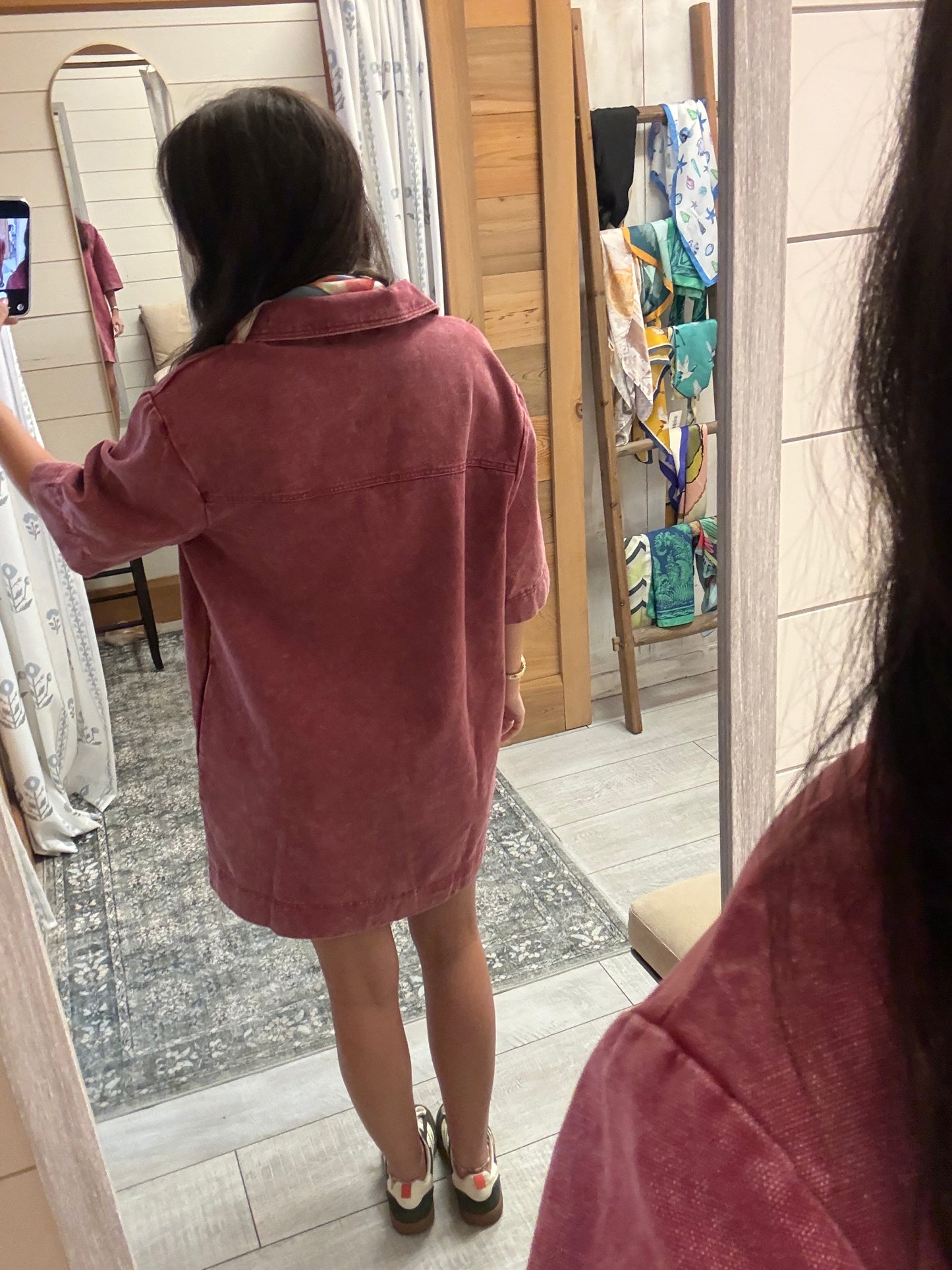 Burgundy Love Dress